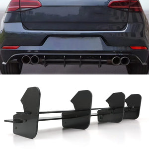 Gloss Black TCR Style Rear Blade Diffuser - VW Golf R MK7.5 17-20