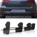 Gloss Black TCR Style Rear Blade Diffuser - VW Golf R MK7.5 17-20 OMI ALLOY WHEELS