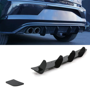 Rear Blade Diffuser Gloss Black - VW Volkswagen Polo MK6 GTI 2018+