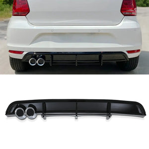 Rear Diffuser Lip Gloss Black - Volkswagen Polo MK5 14-18