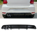 Rear Diffuser Lip Gloss Black - Volkswagen Polo MK5 14-18 OMI ALLOY WHEELS