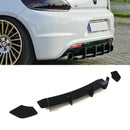 Rear Bumper Diffuser Gloss Black - VW Volkswagen Scirocco R 08-17 OMI ALLOY WHEELS