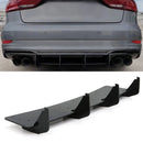 Rear Blade Diffuser Gloss Black - Audi S3 Sedan 8V 2017-2020