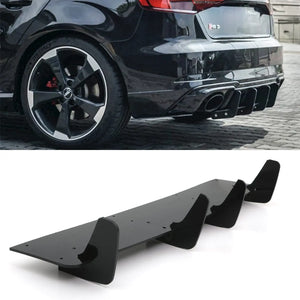 Rear Blade Diffuser Gloss Black - Audi RS3 Hatchback 8V 2017-2020