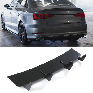 Rear Blade Diffuser Gloss Black - Audi RS3 Sedan 8V 2017-2020