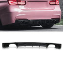 Gloss Black Quad Exit Rear Diffuser - BMW 3 Series F30 12-18 OMI ALLOY WHEELS