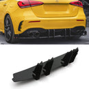 Rear Blade Diffuser Gloss Black - Mercedes Benz A Class W177 2018+ OMI ALLOY WHEELS
