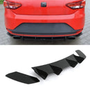 Rear Diffuser Blade Style Gloss Black - Seat Leon MK3 Cupra 2012-2016 OMI ALLOY WHEELS