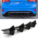 Rear Diffuser Gloss Black - Ford Focus MK4 2018-2022 OMI ALLOY WHEELS