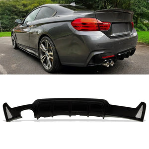 M Performance Style Twin Exit Rear Diffuser - BMW 4 Series F32 F36 14-20