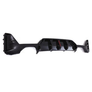 Rear Quad Exit Diffuser Gloss Black with LED Rain Light - BMW 3 Series G20 LCI 2022+