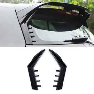 Blade Style Rear Window Side Wings Gloss Black - VW Golf MK8 2020+