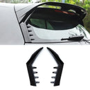 Blade Style Rear Window Side Wings Gloss Black - VW Golf MK8 2020+ OMI ALLOY WHEELS