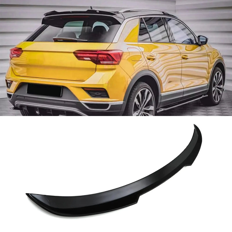 VW T-Roc 2017+ Gloss Black Rear Spoiler Lip Extension - OMI ALLOY