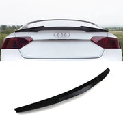 Rear M4 Style Roof Spoiler Lip Gloss Black - Audi A4 B8 09-12