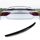 Rear M4 Style Roof Spoiler Lip Gloss Black - Audi A4 B8 09-12