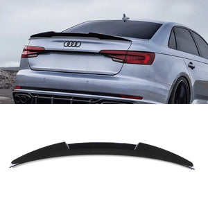 M4 Style Rear Boot Spoiler Lip Gloss Black - Audi A4 B9.5 2019+