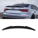 M4 Style Rear Boot Spoiler Lip Gloss Black - Audi A4 B9.5 2019+ OMI ALLOY WHEELS