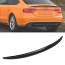 Rear Boot Spoiler Lip Gloss Black - Audi A5 8T B8 09-12 OMI ALLOY WHEELS