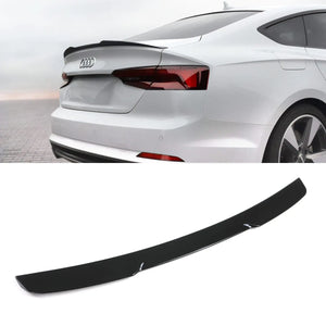 M4 Style Rear Boot Spoiler Lip Gloss Black - Audi A5 8T 09-12