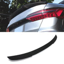 M4 Style Rear Boot Spoiler Lip Gloss Black - Audi A6 C8 2019+