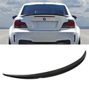 Gloss Black Rear Lip Spoiler - BMW 1 Series Coupe E82 07-13 OMI ALLOY WHEELS