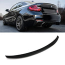 Gloss Black Rear Boot Lip Spoiler - BMW 2 Series Coupe F22 14-21 OMI ALLOY WHEELS