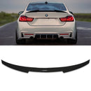 M4 Look Gloss Black Boot Spoiler - BMW 4 Series F32 13-20 OMI ALLOY WHEELS