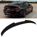 M4 Style Gloss Black Spoiler - BMW 3 Series F30 12-19 OMI ALLOY WHEELS