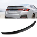 M4 Style Gloss Black Rear Spoiler - BMW 4 Series G26 Gran Coupe 2021+ OMI ALLOY WHEELS