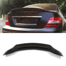 Gloss Black R Style Rear Spoiler - Mercedes Benz C Class Saloon W204 07-14