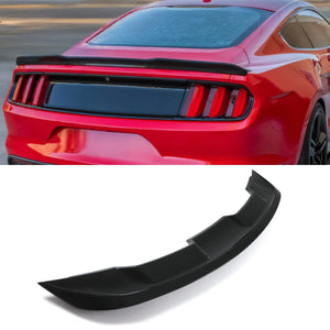 GT500 Style Rear Wing Spoiler Gloss Black - Ford Mustang 15-21