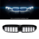 Gloss Black LED Front Grille - BMW 3 Series G20 2019-2022 OMI ALLOY WHEELS