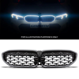 Diamond Style Gloss Black LED Front Grille - BMW 3 Series G20 2019-2022