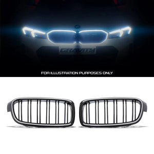 Gloss Black LED Front Grille - BMW 3 Series F30 12-19