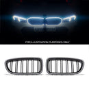 Gloss Black LED Front Grille - BMW 5 Series F10 10-17 OMI ALLOY WHEELS