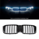 Gloss Black LED Front Grille - BMW X3 G01 Pre-LCI 18-21 OMI ALLOY WHEELS