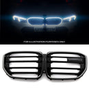 Gloss Black LED Front Grille - BMW X5M F95 2019+ OMI ALLOY WHEELS