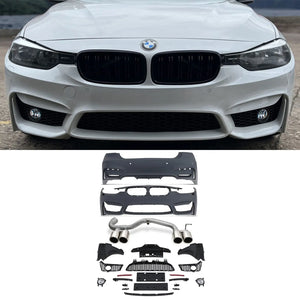 M3 Style Body Kit with Exhaust Conversion - BMW 3 Series F30 N20 12-19
