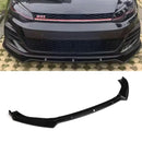 3 Piece Front Splitter Gloss Black - VW Golf MK7 MK7.5 2012-2020 OMI ALLOY WHEELS