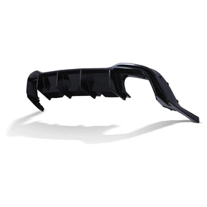 Rear Twin Exit Diffuser Gloss Black - VW Golf MK8 GTI 2020+
