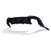 Rear Twin Exit Diffuser Gloss Black - VW Golf MK8 GTI 2020+