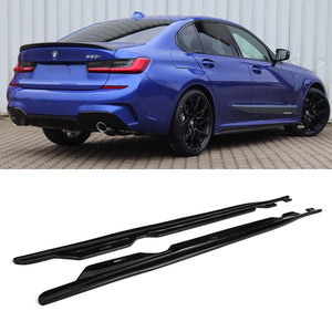 M Sport Style Side Skirts Gloss Black - BMW 3 Series G20 G21 2019+