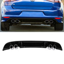 Gloss Black Quad Tip Rear Diffuser - VW Golf MK7.5 17-20 OMI ALLOY WHEELS