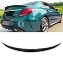 AMG Style Gloss Black Rear Spoiler Wing - Mercedes Benz C Class W205 2015-2018 OMI ALLOY WHEELS
