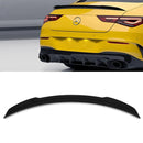 Gloss Black Rear Boot Wing Spoiler Extension - Mercedes Benz CLA C118 2020+ OMI ALLOY WHEELS