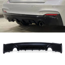 M Performance Style Rear Dual Exit Diffuser Gloss Black – BMW 2 Series F22/F23 2014–2021 OMI ALLOY WHEELS