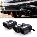 Quad Exhaust Tips Gloss Black – BMW 3 Series G20 G21 2019+ OMI ALLOY WHEELS