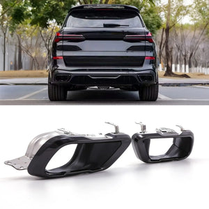 Dual Exhaust Tailpipes Gloss Black – BMW X5 G05 | X6 G06 | X7 G07 2018+
