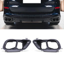 Quad Exhaust Tail Pipe Tips Gloss Black – BMW X5 G05 | X6 G06 | X7 G07 2018+ OMI ALLOY WHEELS